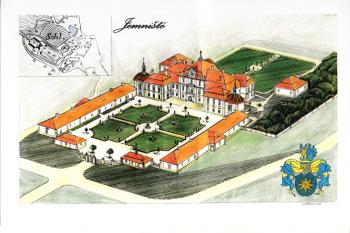 letecký pohled na zámek (© jan heřman, 02/2012)