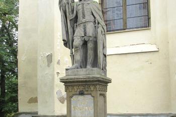 Poděbradská socha sv. Václava ( © Pavel Vítek 09/2017)