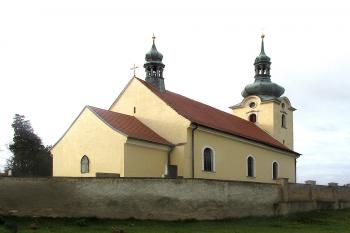 Kostel sv. Lukáše v Dřínově u Zlonic ( © Pavel Vítek 11/2017)