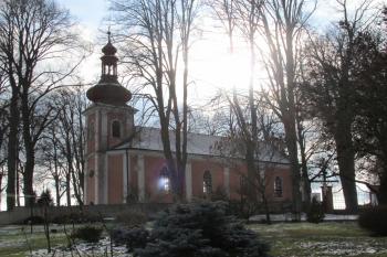 Kostel od severu (© Adam Šebesta, 02/2018)