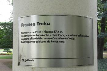Poděbradský pramen Trnka ( © Pavel Vítek 09/2017)