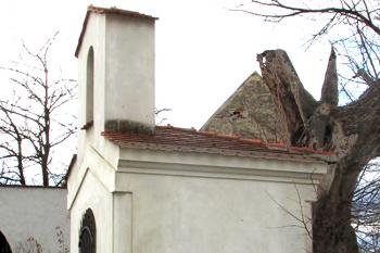 Kaplička v obci Hole, patřcí do obce Svrkyně ( © Pavel Vítek 03/2018)