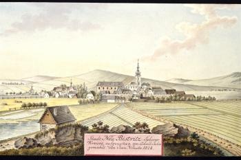 Zámek na obr. I.A.Venuta z roku 1814 (© Ing. Karel Kubín, 09/2017)