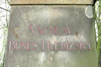 Socha V. B. Třebízského v Třebízi ( © Pavel Vítek 04/2018)