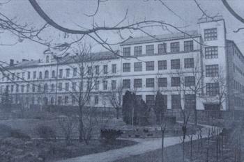 Areál ve 40. letech 20. stol. (zdroj:https://www.geocaching.com/geocache/GC6R7MJ_klaster-dominikanek?guid=5712ffb0-592d-43ba-bf02-52afde88f818)