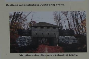 Vizuální rekonstrukce východní brány (© Luděk Vláčil 09/2018)