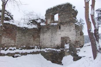 Zbytky paláce na severní straně ( © Roman Řezáč 01/2006)