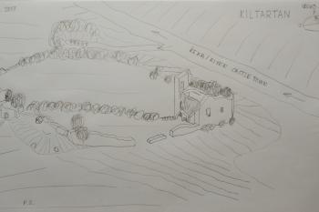 Ptačí perspektiva zříceniny. (© Pavel Semple, 07/2017)