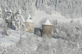 Celkový pohled ze sjezdovky ( © Petr Nožička 01/2010)