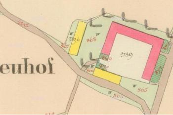 Podoba dvora v r. 1835 (© https://archivnimapy.cuzk.cz)