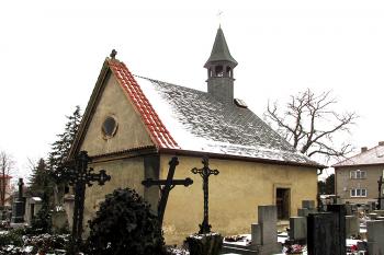 Kaple sv. Barbory na hřbitově v Unhošti ( © Pavel Vítek 01/2019)