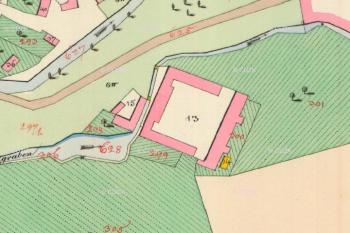 Císařský povinný otisk mapy stabilního katastru Moravy z r. 1834 (© zdroj:https://archivnimapy.cuzk.cz/uazk/pohledy/archiv.html)