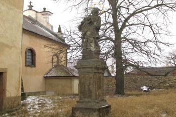 Socha sv. Jana Nepomuckého v Unhošti ( © Pavel Vítek 01/2019)