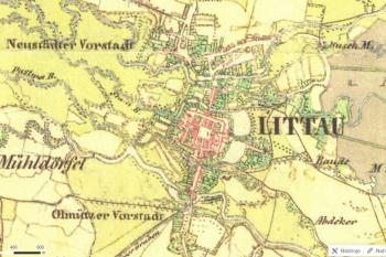 Litovel na mapě 2. vojenského mapování - Mapy.cz (© Mapy.cz)