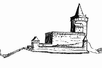 Frymburk - rekonstrukce hradu (© aa, 10/2010)