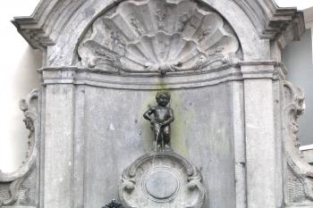 Manneken Pis, bruselský čůrající chlapeček ( © Pavel Vítek 07/2017)