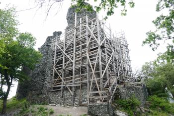 Severní čelo hradu. (© Pavel Semple 04/2019)