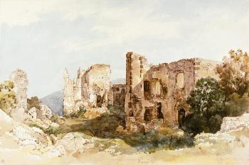 hrad na rytina Thomas Endera z 19. století (© Thomas Ender)