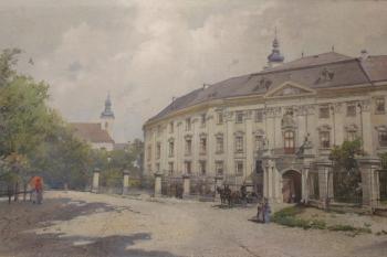 podoba zámku na dobovém balbě ( © Luděk Vláčil 10/2016)
