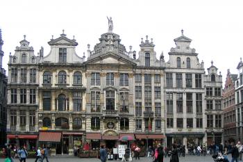  Domy na náměstí Grand Place v Bruselu ( © Pavel Vítek 09/2017)