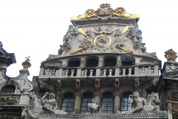  Domy na náměstí Grand Place v Bruselu ( © Pavel Vítek 09/2017)