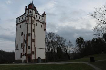 Hradec nad Moravicí - tzv. bílá věž (© Vlastislav Mareček, 11/2016)