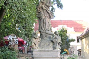 Sousoší Neposkvrněného Početí Panny Marie – Immaculaty v Mimoni ( © Pavel Vítek 09/2019)