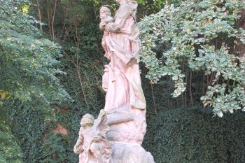 Sousoší Neposkvrněného Početí Panny Marie – Immaculaty v Mimoni ( © Pavel Vítek 09/2019)