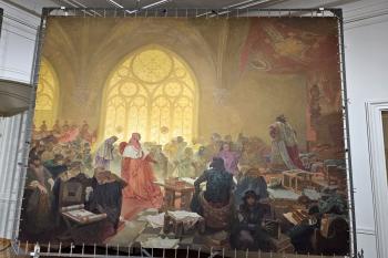 Obraz:  Jiří z Poděbrad, král obojího liduz roku 1923 (© Jan P. Štěpánek  04/2024)
