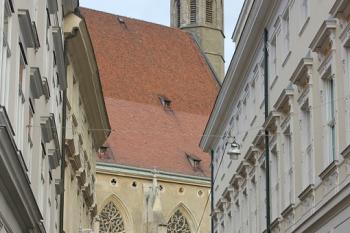 Pohled na místo severozápadního klásterního křídla (© Luděk Vláčil 12/2019)