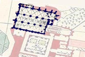 Zaniklý klášter s kostelem (© http://www.minoritenkirche-wien.info)