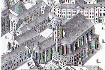 Původní podoba areálu ( © http://www.minoritenkirche-wien.info)