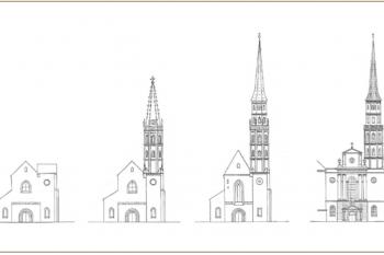 stavební vývoj (© zdroj:https://www.michaelerkirche.at)
