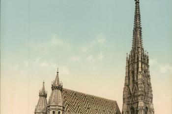 katedrála na fotografii z r.1897 (© zdroj:https://www.zvab.com/foto)