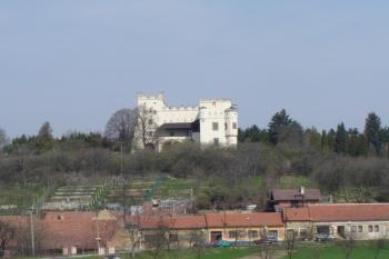 Pohled na zámek nad Obcí (© Tomáš Marek, 03/2007)