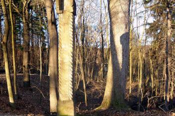 Smírčí kříž před branou hradu ( © Radovan Smokoň 12/2006)