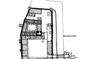 půdorys hradu (© Aluve, Kalvi. Eesti keskaegsed linnused. Tallinn: Valgus, 1993)