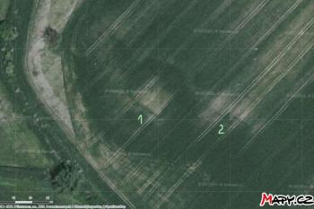 Otisk horního sídla na mapě z roku 2006 ( © Roman Řezáč 01/2020)