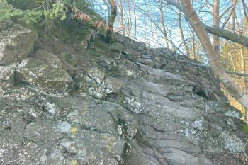 Cesta na vyhlídku není snadná (© Jiří Čížek 03/2021)