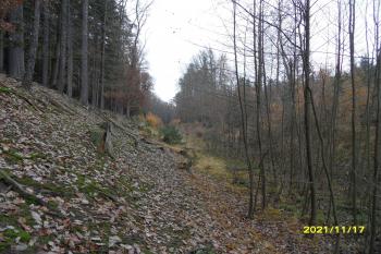Zářez Strousbergovy železnice (© Milusvon  11/2021)