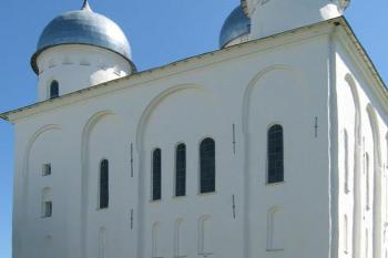 Klášter sv. Jiří a chrám sv. Jiří v ruském Velikém Novgorodu (© Pavel Vítek 06/2018)