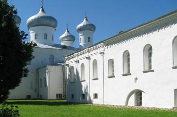 Katedrála Spasitele, Spasský chrám. v areálu kláštera sv. Jiří ve Velikém Novgorodu (© Pavel Vítek 06/2018)