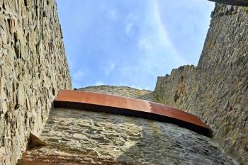 interiér torza tzv. trubačské věže nad průjezdem 5. brány (© Jan P. Štěpánek  05/2024)