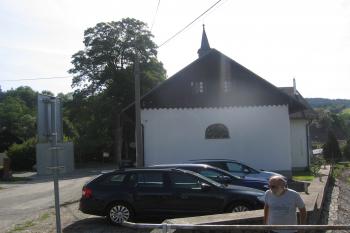 Boční štít s kaplí od severu (© Jaroslav Špiroch 08/2019)
