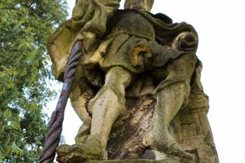 detail sochy sv. Floriána (© Jan P. Štěpánek 05/2020)