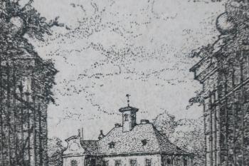 zámek na obraze z 19. století (© Jaroslav Špiroch  06/2024)