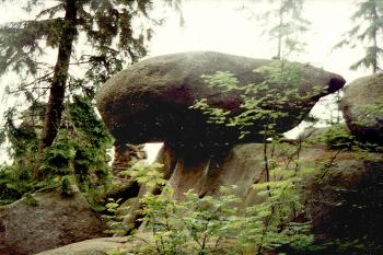 Skalní labyrint Luisenburg v bavorských Horních Francích  (© Pavel Vítek 05/2001)