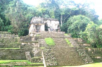 Mayská archeologická lokalita Palenque v Mexiku (© Pavel Vítek 07/2003)