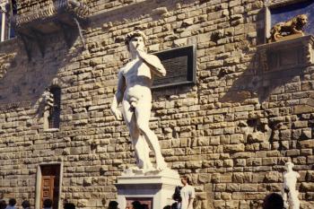Socha Davida v Italské Florencii (© Pavel Vítek 05/2001)