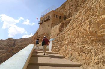 Klášter Pokušeni na Hoře Pokušení u izraelského Jericha (© Pavel Vítek 10/2016)